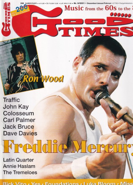 Good Times Ausgabe Nr. 55 - 2001/6 - Freddie Mercury, Ron Wood, Traffic, JohnKay, Colosseum