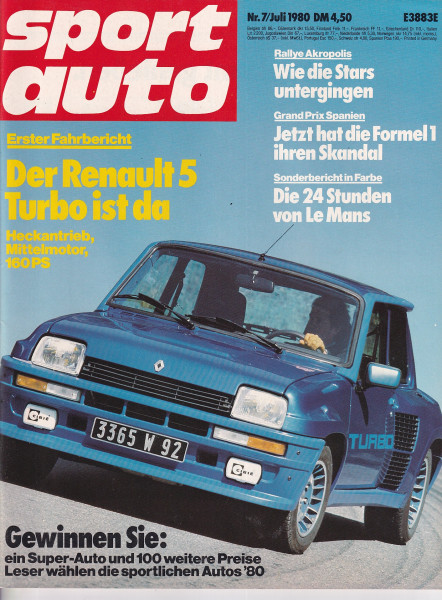 sport auto - 1980 Juli