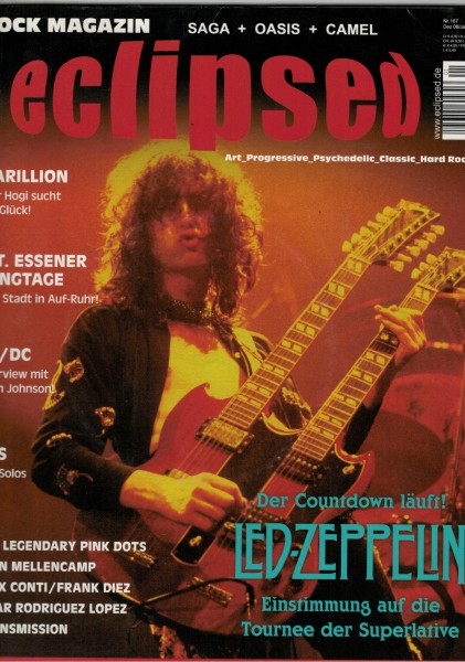 eclipsed Rock Magazin Nr. 107, 12/01-2008/2009, mit CD, Led Zeppelin