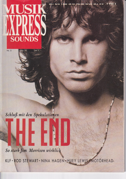 Musik Express Sounds - 1991 Mai - Jim Morrison, KLF, Rod Stewart, Nina Hagen, Huey Lewis