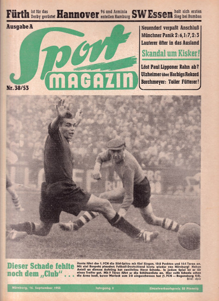 Sport Magazin - 1953 38 A - 16. September 1953