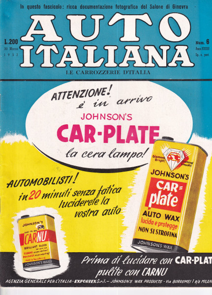 Auto Italiana - 1952 - Nr. 6