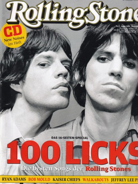 Rolling Stone 2005-08 August - Ausgabe 130 - Bono, Rolling Stones, Ryan Adams, Bob Mould - mit CD