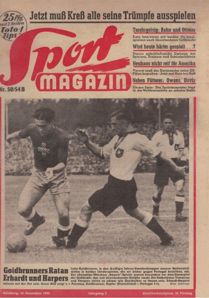 Sport Magazin - 1954 50 B - 16. Dezember 1954