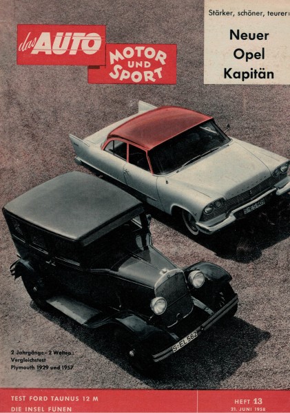 Auto Motor und Sport 1958 Heft 13-21.06.1958