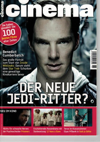 Cinema Zeitschrift, Heft Nr. 426 November 2013, Prisoners, 12 Years a Slave, Fack ju Göhte