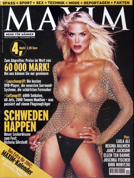Maxim 2001-12 Dezember - Victoria Silvstedt, Regina Halmich