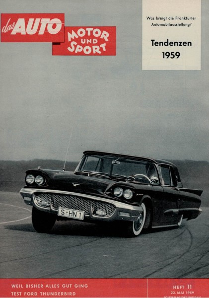 Auto Motor und Sport 1959 Heft 11 - 23.05.1959 - Ford Thunderbird
