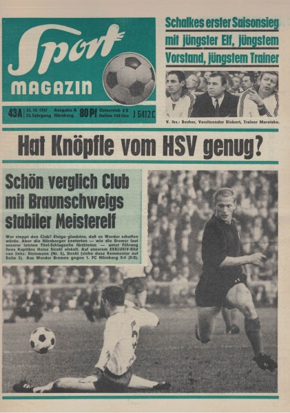 Sport Magazin - 1967 43 A - 23.10.1967