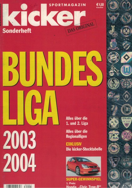 Kicker Sonderheft Bundesliga 2003/04