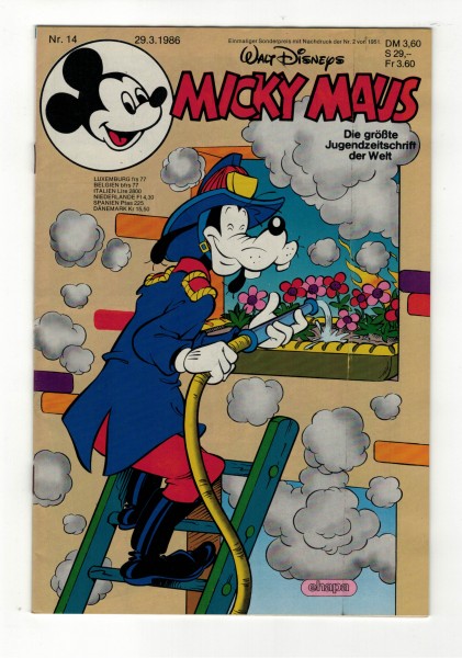 Micky Maus 1986 Nr. 14 / 29.03.1986