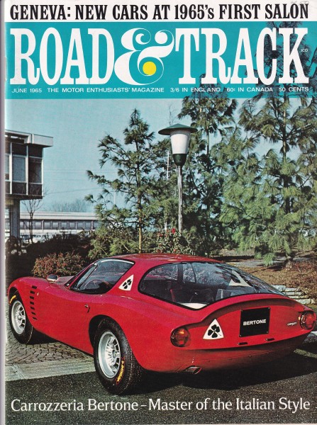 Road & Track - 1965 June - Fiat 850, Alfa Giulia TI, Peugeot 404, Triumph Spitfire Mark 2, Alfa Rome