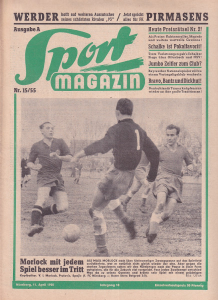 Sport Magazin - 1955 15 A - 11. April 1955