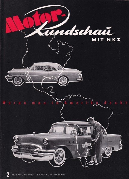 Motor Rundschau 1955 Heft 02 - 25.01.1955 - Adler MB 250 S, Tornax S 250, Ford 15 M