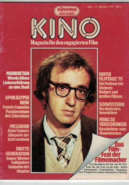 Kino Zeitschrift, Heft Nr. 01, Oktober 1979, Woody Allen, Francis Coppola, Rainer Werner Faßbinder